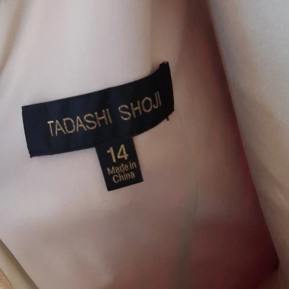 Tadashi Shoji Peplum Mid Length Dress size 14 - Picture 6 of 6